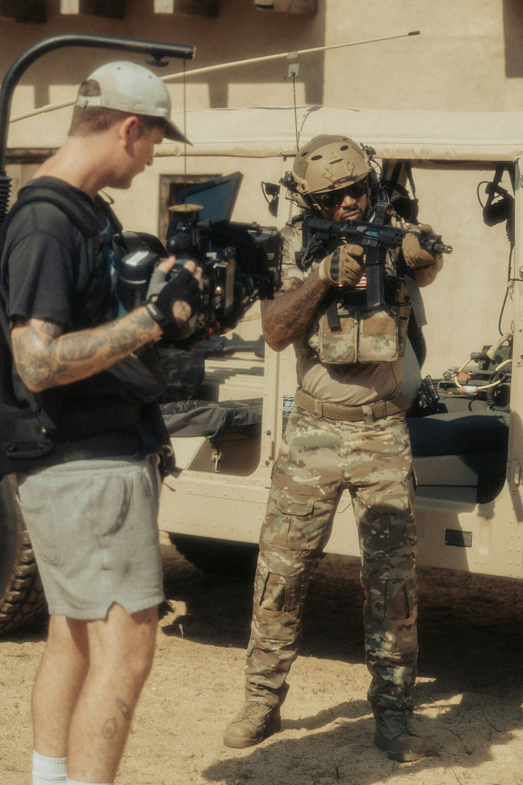 soldiers in desert mission